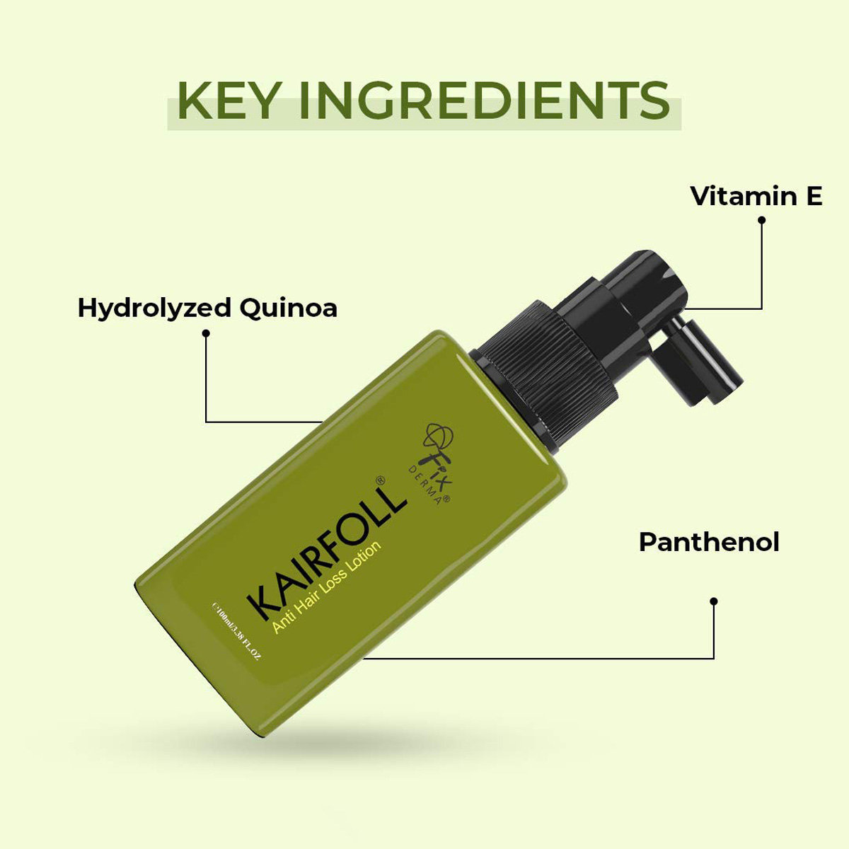 Fixderma Kairfoll Anti Hair loss Lotion, 100 ml, Pack of 1 Fixderma Kairfoll Anti Hair loss Lotion, 100 ml, Pack of 1