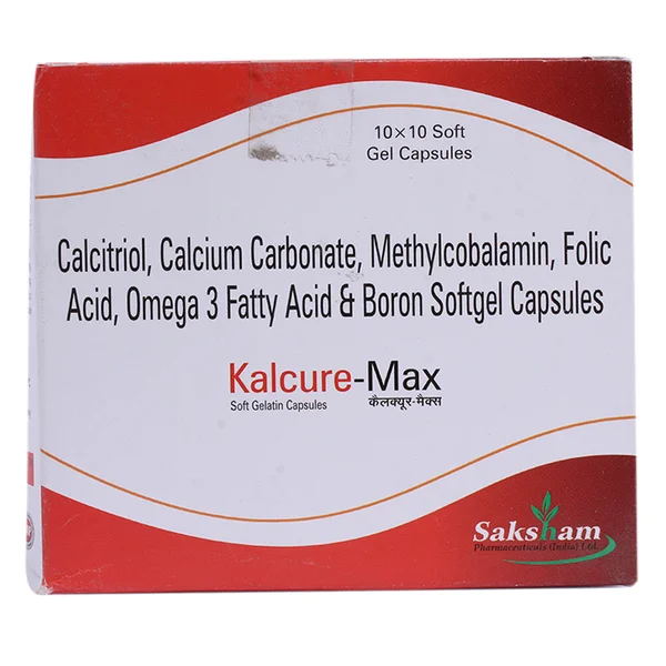 Kalcure-Max Softgel Capsule 10's, Pack of 10