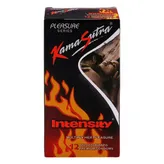 Kamasutra Intensity Dotted + Ribbed Premium Condom, 12 Count, Pack of 1