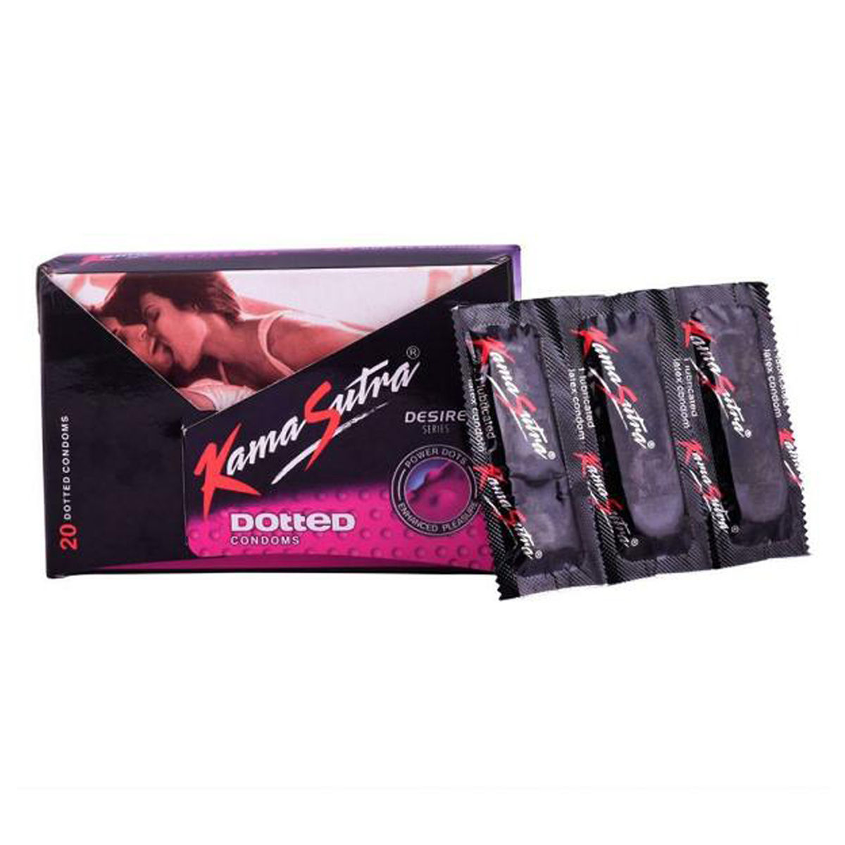 Buy Kamasutra Dotted Condoms, 20 Count Online