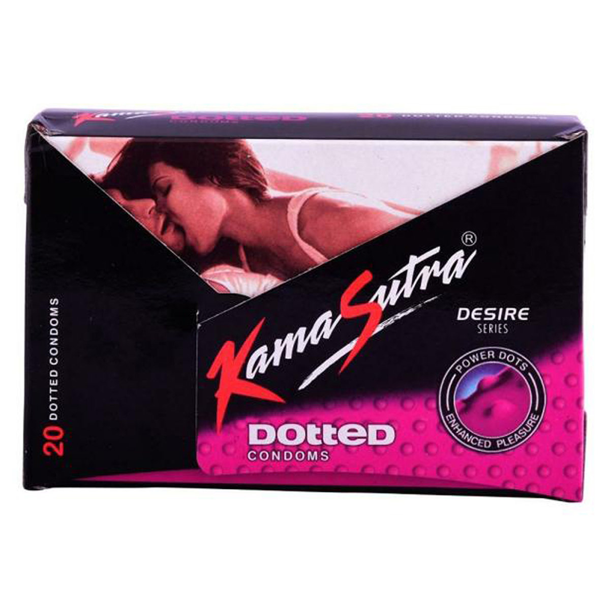 Kamasutra Dotted Condoms, 20 Count, Pack of 1 Kamasutra Dotted Condoms, 20 Count, Pack of 1