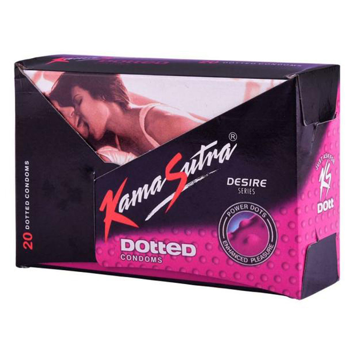 Kamasutra Dotted Condoms, 20 Count, Pack of 1 Kamasutra Dotted Condoms, 20 Count, Pack of 1