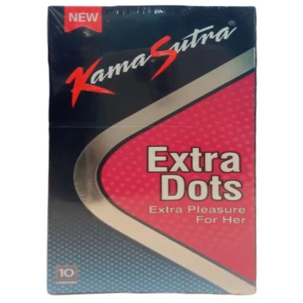 Kamasutra Extra Dots Condoms, 10 Count, Pack of 1