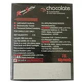 Kamasutra Chocolate Flavour Condoms, 3 Count, Pack of 1