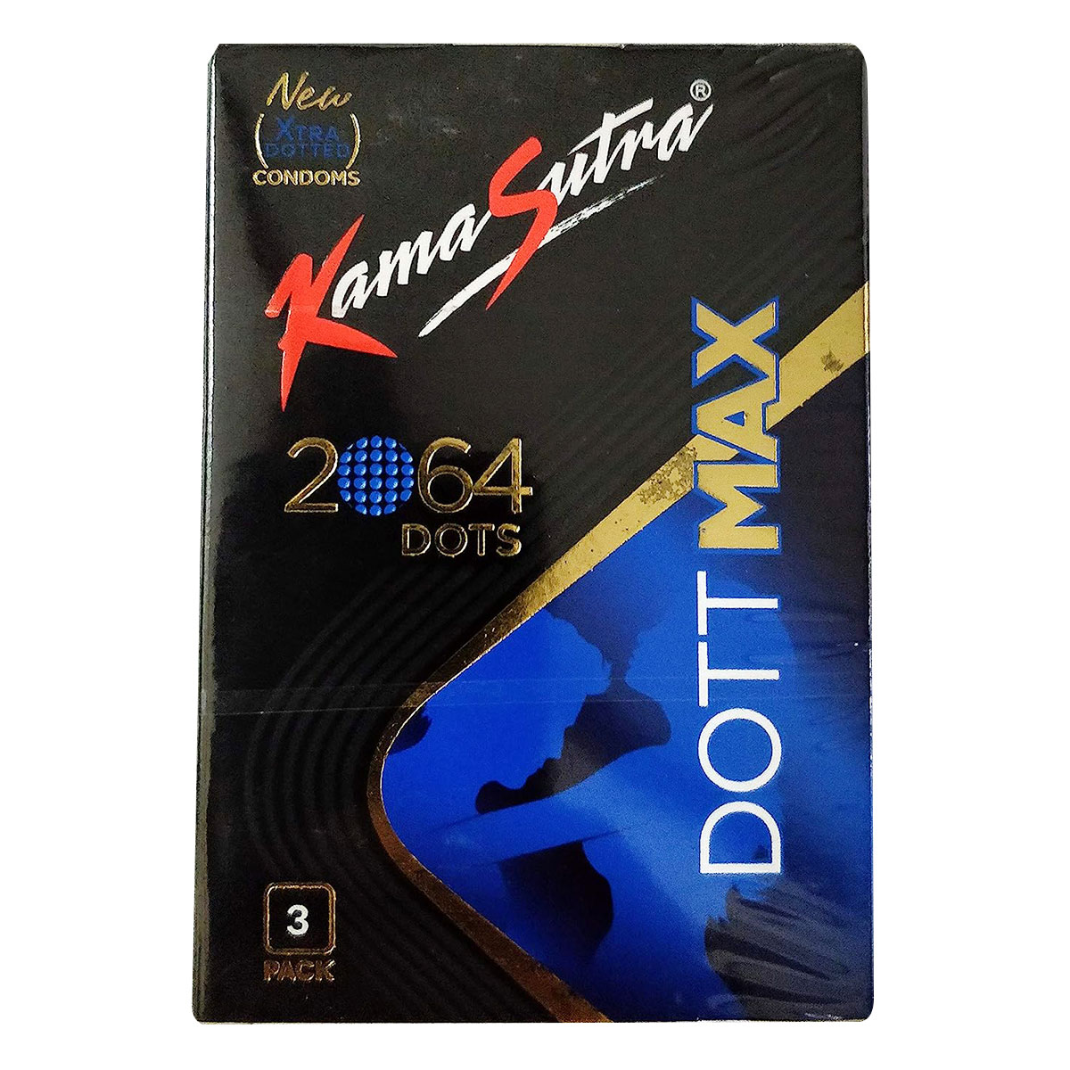 Kamasutra Dottmax Condoms, 3 Count, Pack of 1 Kamasutra Dottmax Condoms, 3 Count, Pack of 1