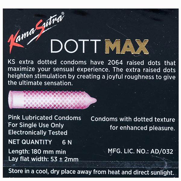 Kamasutra Dottmax Condoms, 6 Count, Pack of 1 Kamasutra Dottmax Condoms, 6 Count, Pack of 1