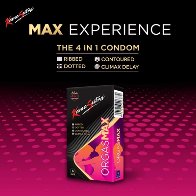 Kamasutra Orgasmax Condoms, 6 Count, Pack of 1