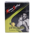 Kamasutra Pineapple Flavour Dotted Condoms, 3 Count