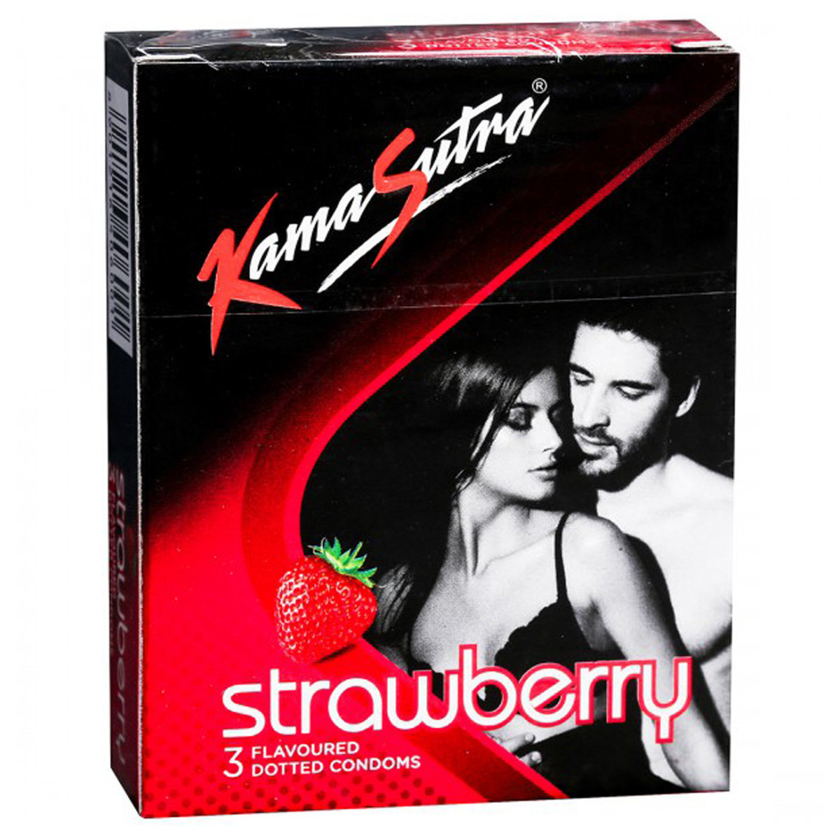Kamasutra Strawberry Flavour Condoms, 3 Count, Pack of 1 Kamasutra Strawberry Flavour Condoms, 3 Count, Pack of 1