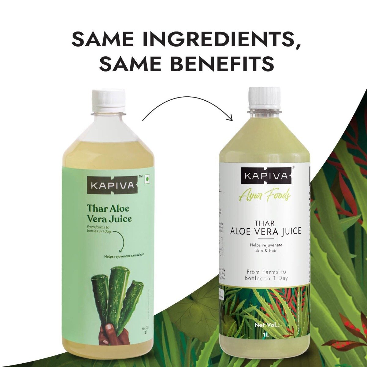 Kapiva Thar Aloe Vera Juice, 1 Litre, Pack of 1 Kapiva Thar Aloe Vera Juice, 1 Litre, Pack of 1