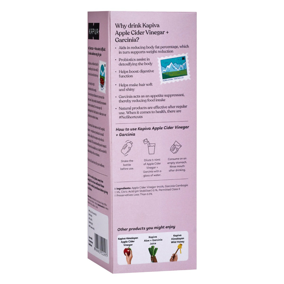 Kapiva Apple Cider Vinegar + Garcinia Juice, 500 ml, Pack of 1 Kapiva Apple Cider Vinegar + Garcinia Juice, 500 ml, Pack of 1