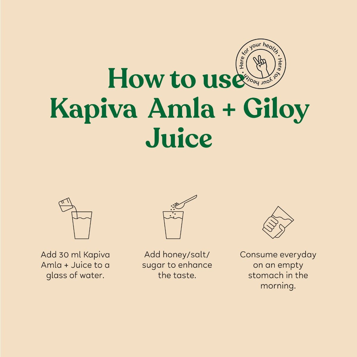 Kapiva Amla + Giloy Juice, 1 L, Pack of 1 Kapiva Amla + Giloy Juice, 1 L, Pack of 1