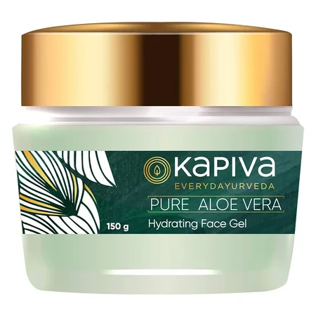 Kapiva Pure Aloe Vera Hydrating Gel 150 gm | Hydrates Skin | Nourishes Skin & Hair | Soothes Sunburn | 100% Natural