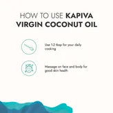 Kapiva Kerala Virgin Coco Oil, 500 ml, Pack of 1