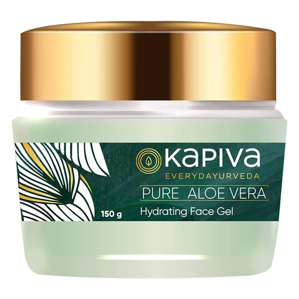 Kapiva Pure Aloe Vera Hydrating Gel 150 gm | Hydrates Skin | Nourishes Skin &amp; Hair | Soothes Sunburn | 100% Natural, Pack of 1