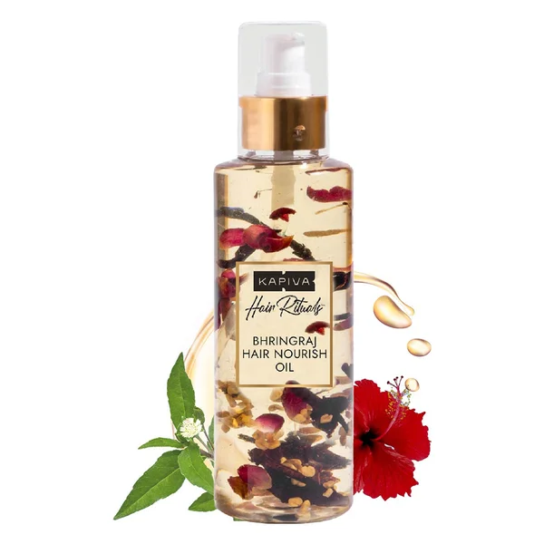 Kapiva Hair Rituals Bhringraj Hair Nourish Oil, 200 ml, Pack of 1