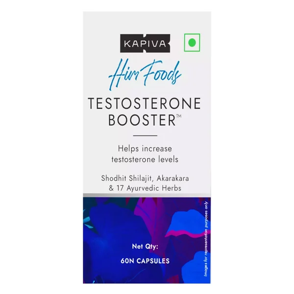 Kapiva Him Foods Testosterone Booster, 60 Capsules, Pack of 1
