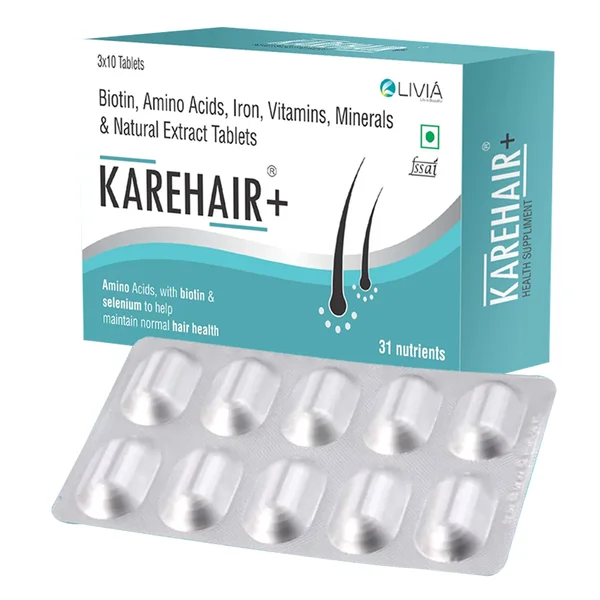 Karehair Plus Tablet 10's