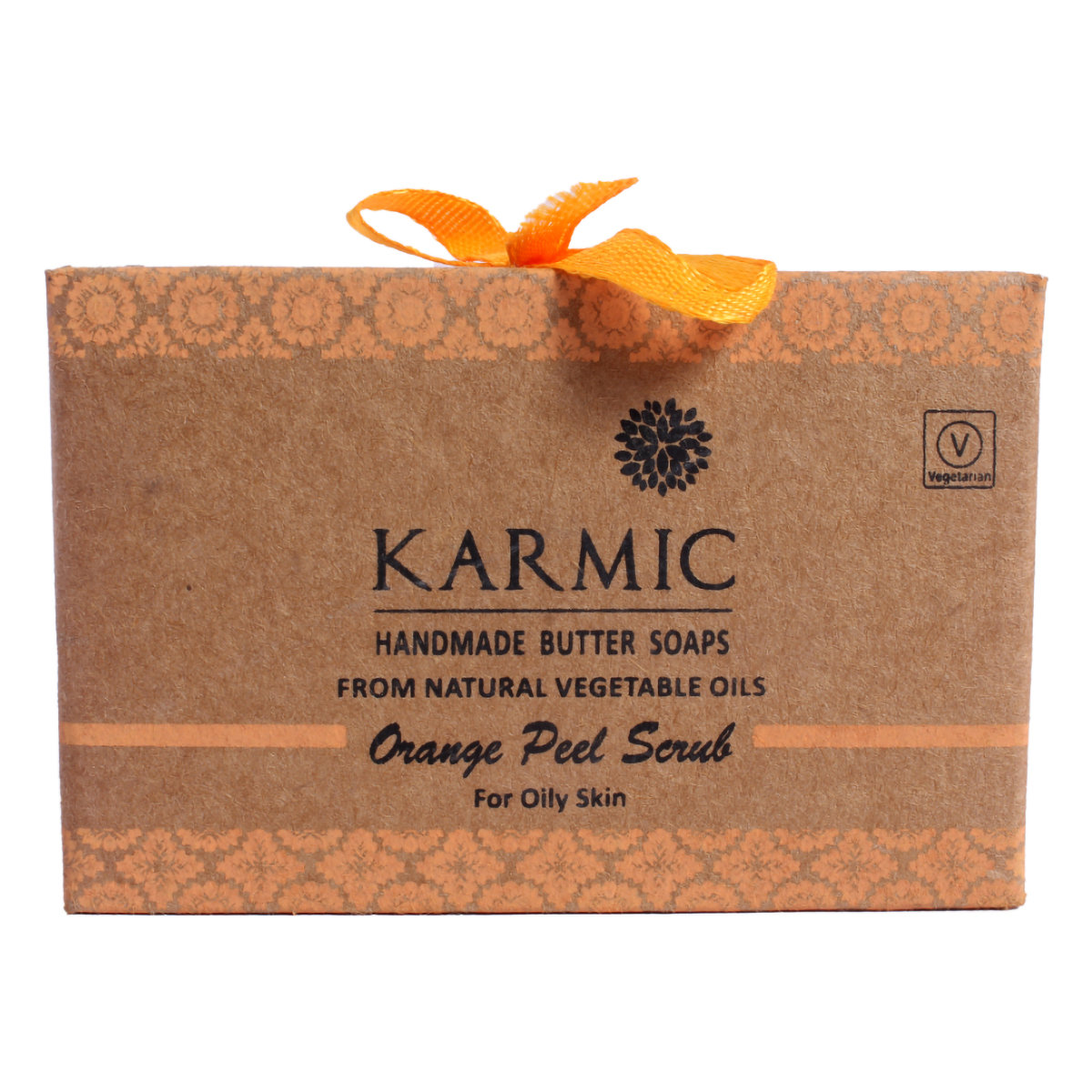 Karmic Handmade Orange Peel Butter Soap 125 gm | Gentle Cleansing & Exfoliation | Refreshes & Nourishes Skin | For Oily Skin, Pack of 1 Karmic Handmade Orange Peel Butter Soap 125 gm | Gentle Cleansing & Exfoliation | Refreshes & Nourishes Skin | For Oily Skin, Pack of 1