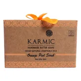 Karmic Handmade Butter Soaps Orange Peel Scrub 125G, Pack of 1