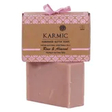 Karmic Handmade Butter Soaps Rose &amp; Almond 125G, Pack of 1