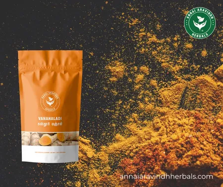 Annai Aravindh Herbals Kasthuri Manjal Powder, 50 gm