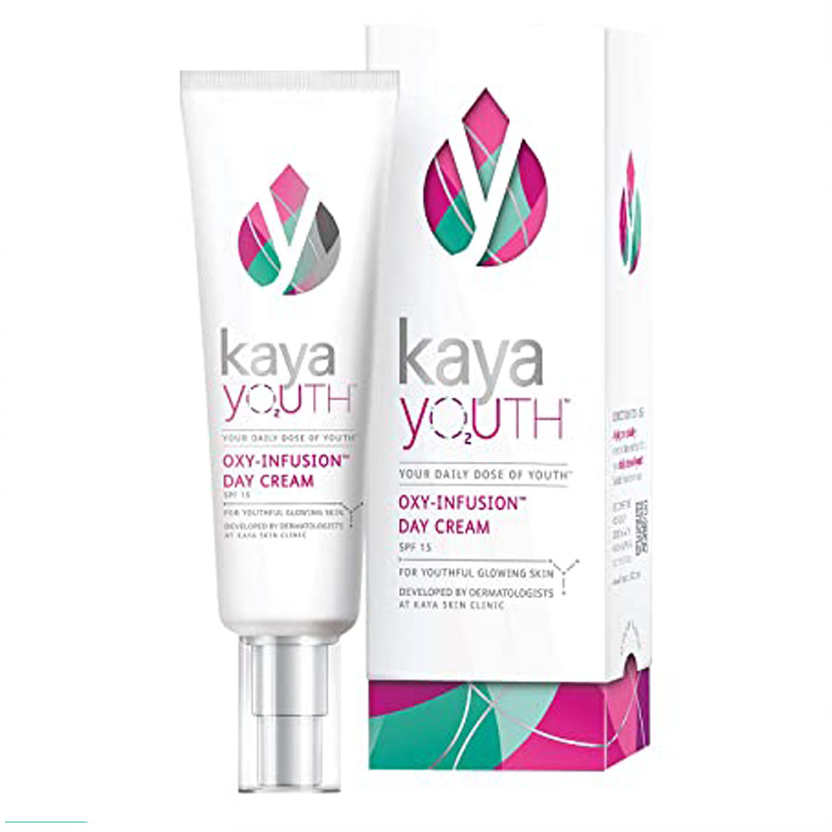 Kaya Youth Oxy-Infusion Day Cream 50 gm | SPF 15 | Boost Skin Oxygen | For Youthful Glowing Skin, Pack of 1 Kaya Youth Oxy-Infusion Day Cream 50 gm | SPF 15 | Boost Skin Oxygen | For Youthful Glowing Skin, Pack of 1