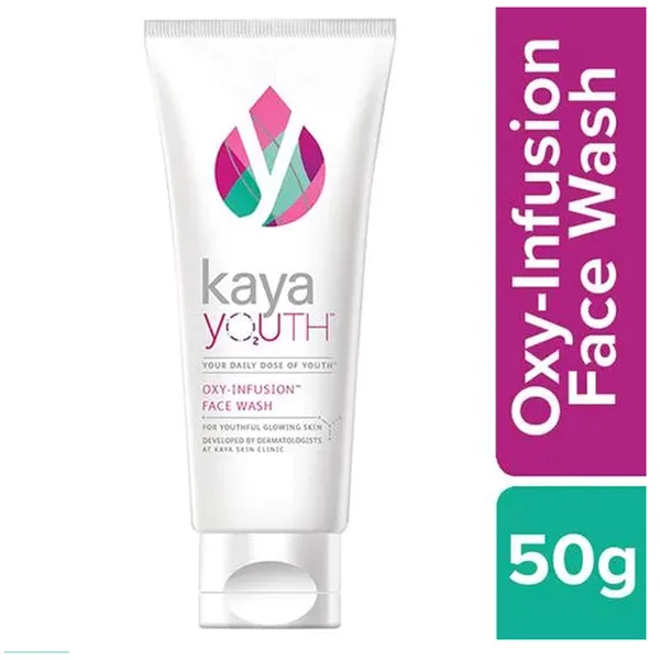 Kaya Youth Oxy-Infusion Face Wash 50 gm | Boost Skin Oxygen | For Youthful Glowing Skin, Pack of 1