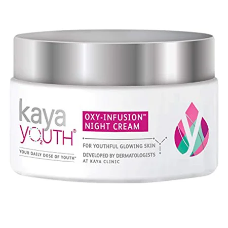 Kaya Youth Oxy-Infusion Night Cream 60 gm | Boost Skin Oxygen | For Youthful Glowing Skin