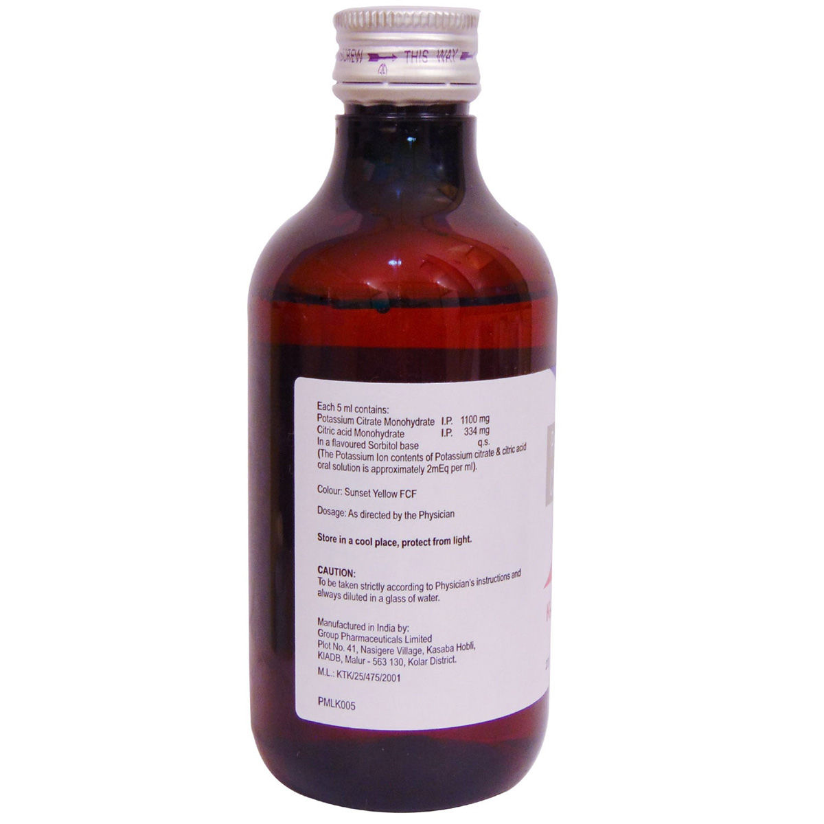 KCit Oral Solution 200 ml Price, Uses, Side Effects, Composition