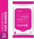 KeepSafe Intimate Wipes for Women, 10 Count