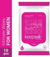 KeepSafe Intimate Wipes for Women, 10 Count, Pack of 1