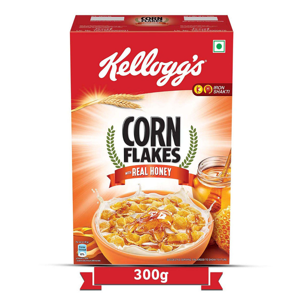 Buy Kellogg's Honey Corn Flakes, 300 gm Online