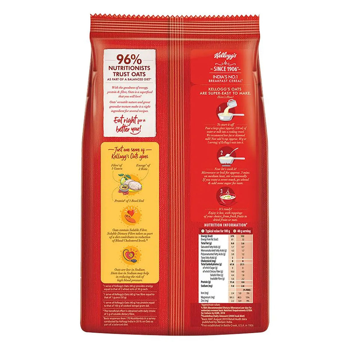 Kellogg;s Oats, 1 kg Price, Uses, Side Effects, Composition Apollo