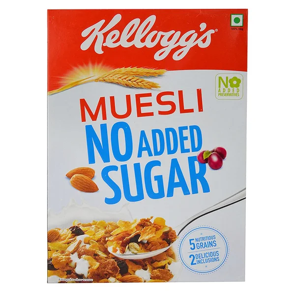 Kelloggs Museli No Added Sugar, 550 gm, Pack of 1