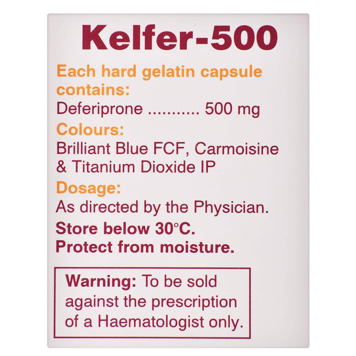 Kelfer-500 Capsule 50's, Pack of 1 Capsule Kelfer-500 Capsule 50's, Pack of 1 Capsule