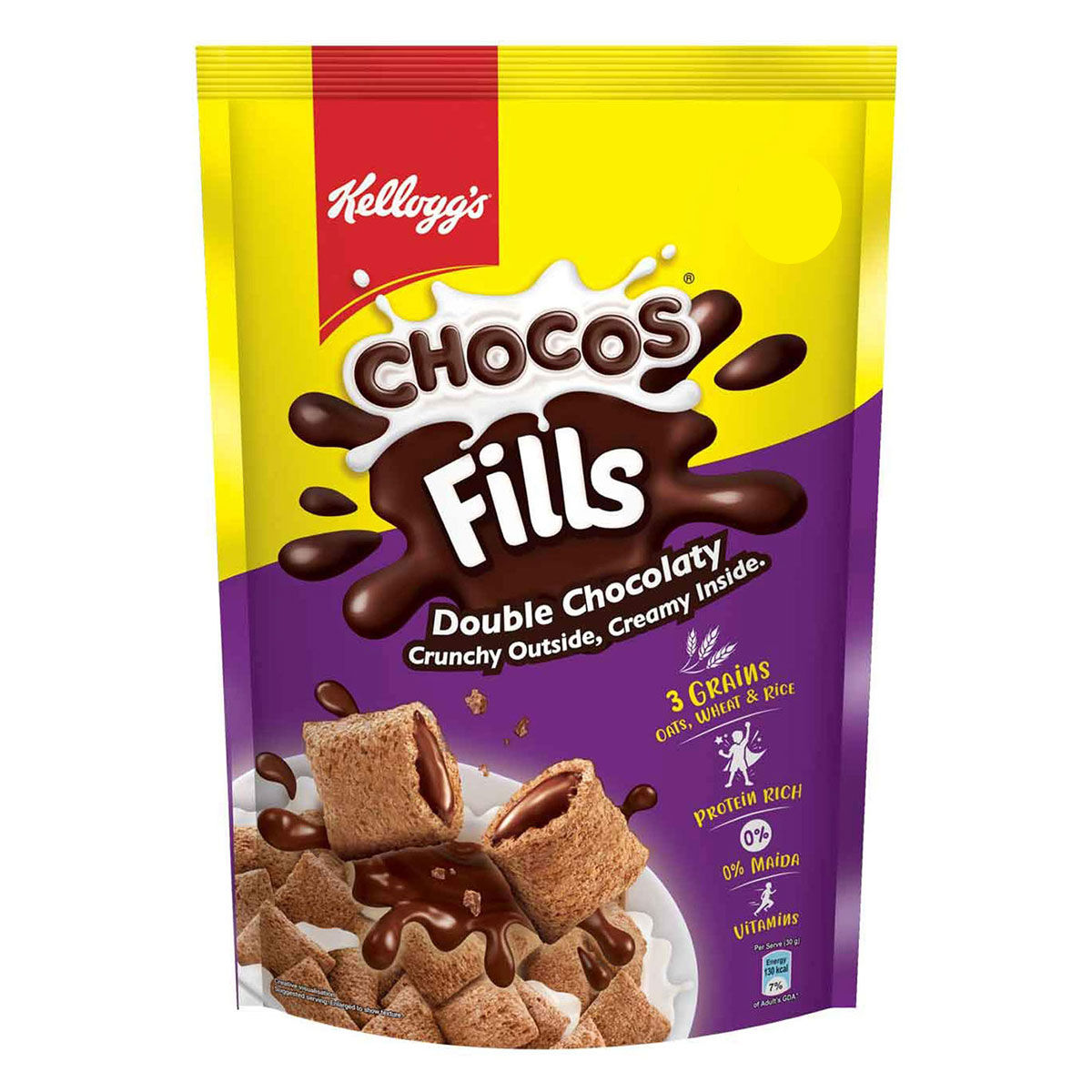 Buy Kellogg's Double Chocolaty Choco Fills, 175 gm Online