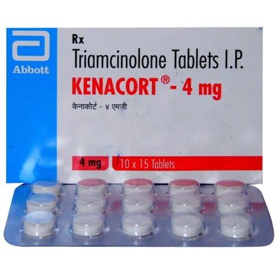 Kenacort-4 Tablet 15's, Pack of 15 TabletS