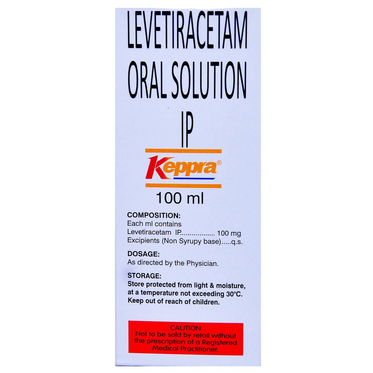 Keppra Solution 100 ml, Pack of 1 Solution Keppra Solution 100 ml, Pack of 1 Solution