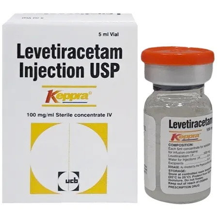 Keppra 100 mg Injection 5 ml