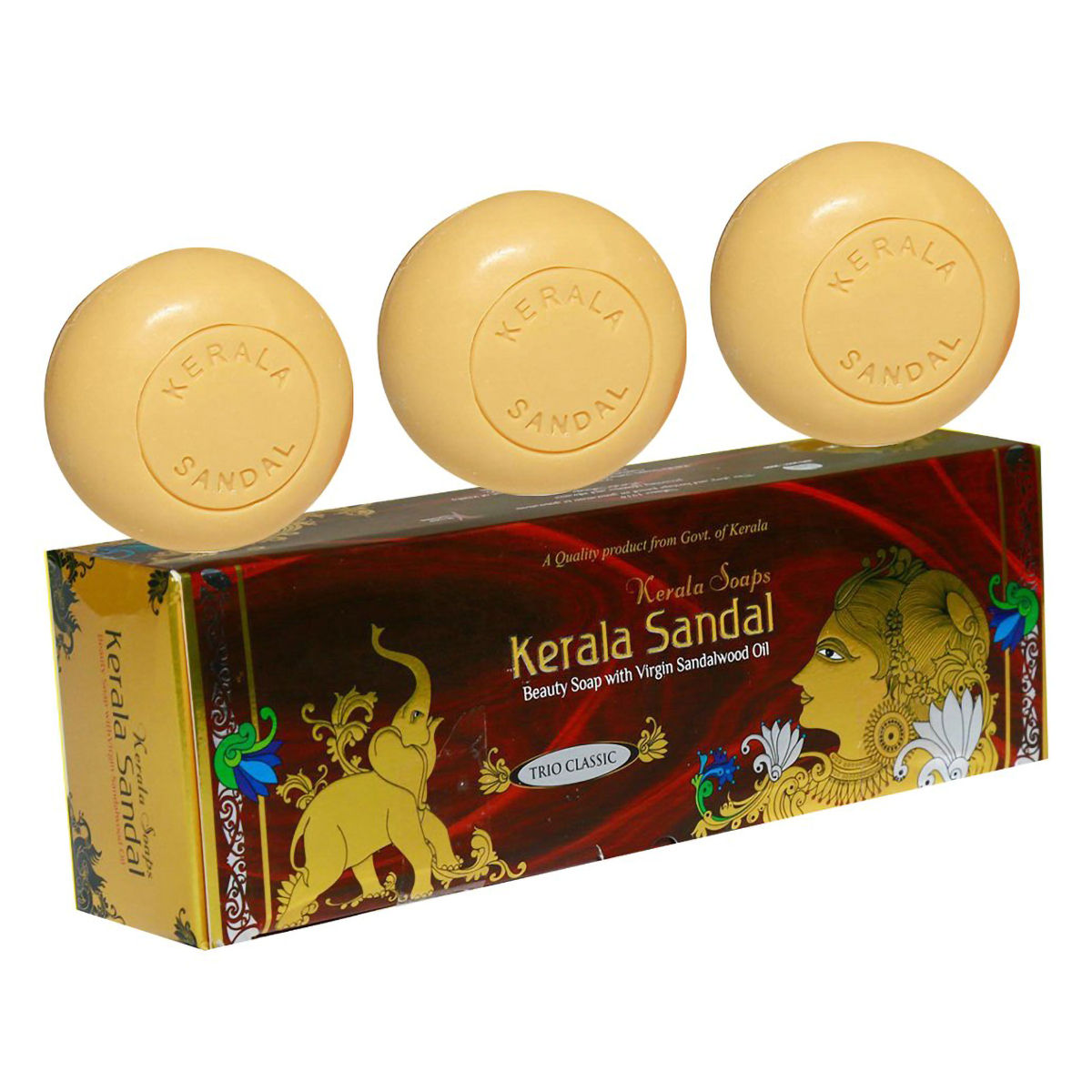 Buy Tritha Sandal Soap 75 gram (Sandal) 100% Handmade Soap Kerala Coconut  Oil Based (Pack of 3) Online at Low Prices in India - Amazon.in