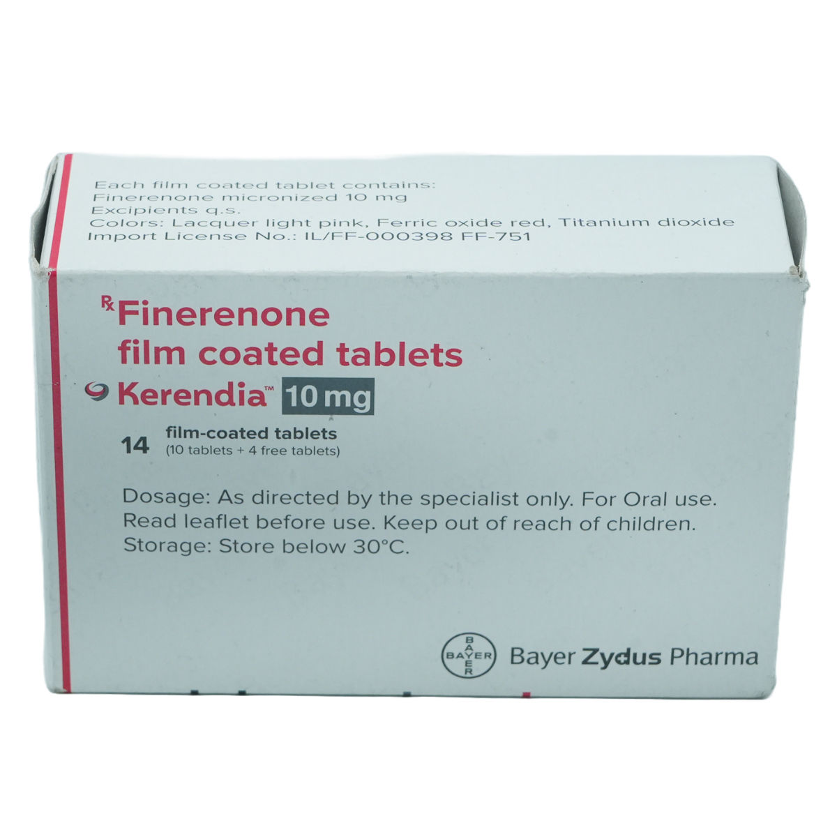 Kerendia 10 Mg Tablet 14's Price, Uses, Side Effects, Composition ...