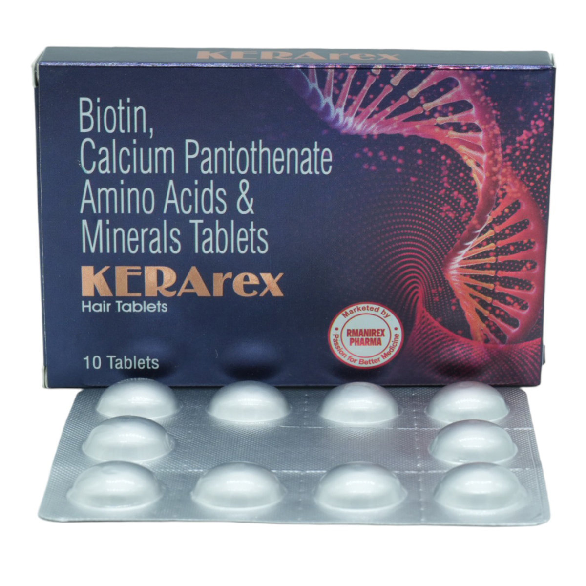 Kerarex Hair Tablet 10's, Pack of 10 Kerarex Hair Tablet 10's, Pack of 10