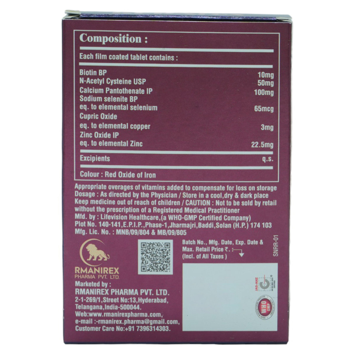 Kerarex Hair Tablet 10's, Pack of 10 Kerarex Hair Tablet 10's, Pack of 10