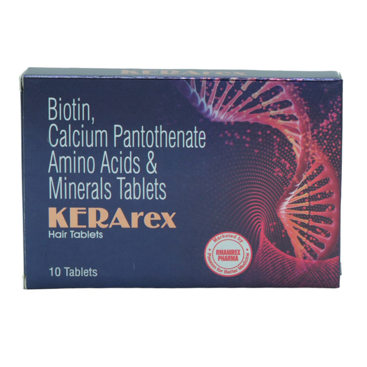 Kerarex Hair Tablet 10's, Pack of 10 Kerarex Hair Tablet 10's, Pack of 10