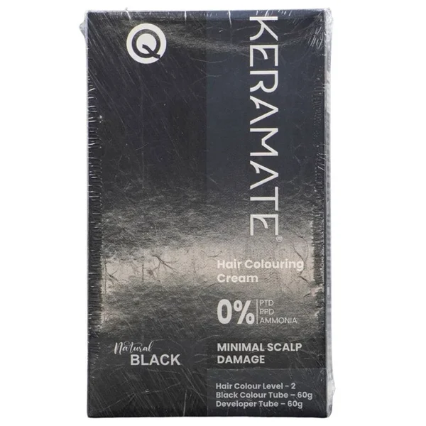 Keramate Natural Black Hair Colouring Cream 120 gm