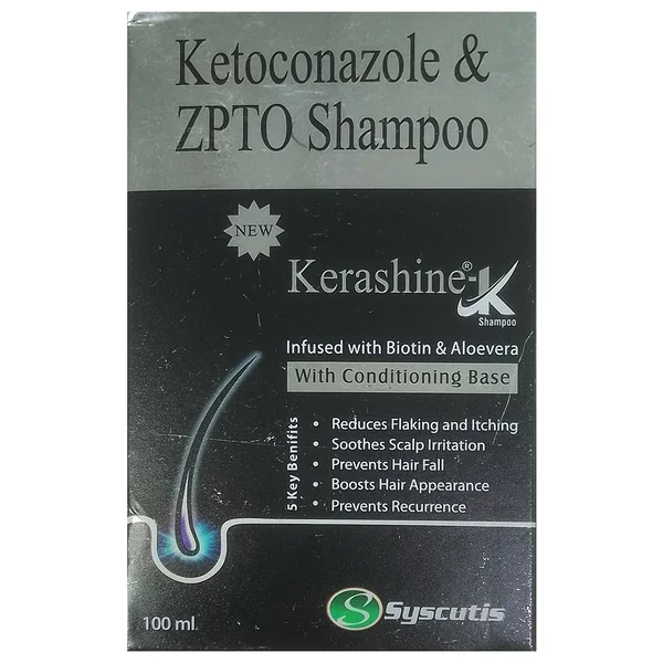 Kerashine-K New Biotin & Aloevera Shampoo, 100 ml