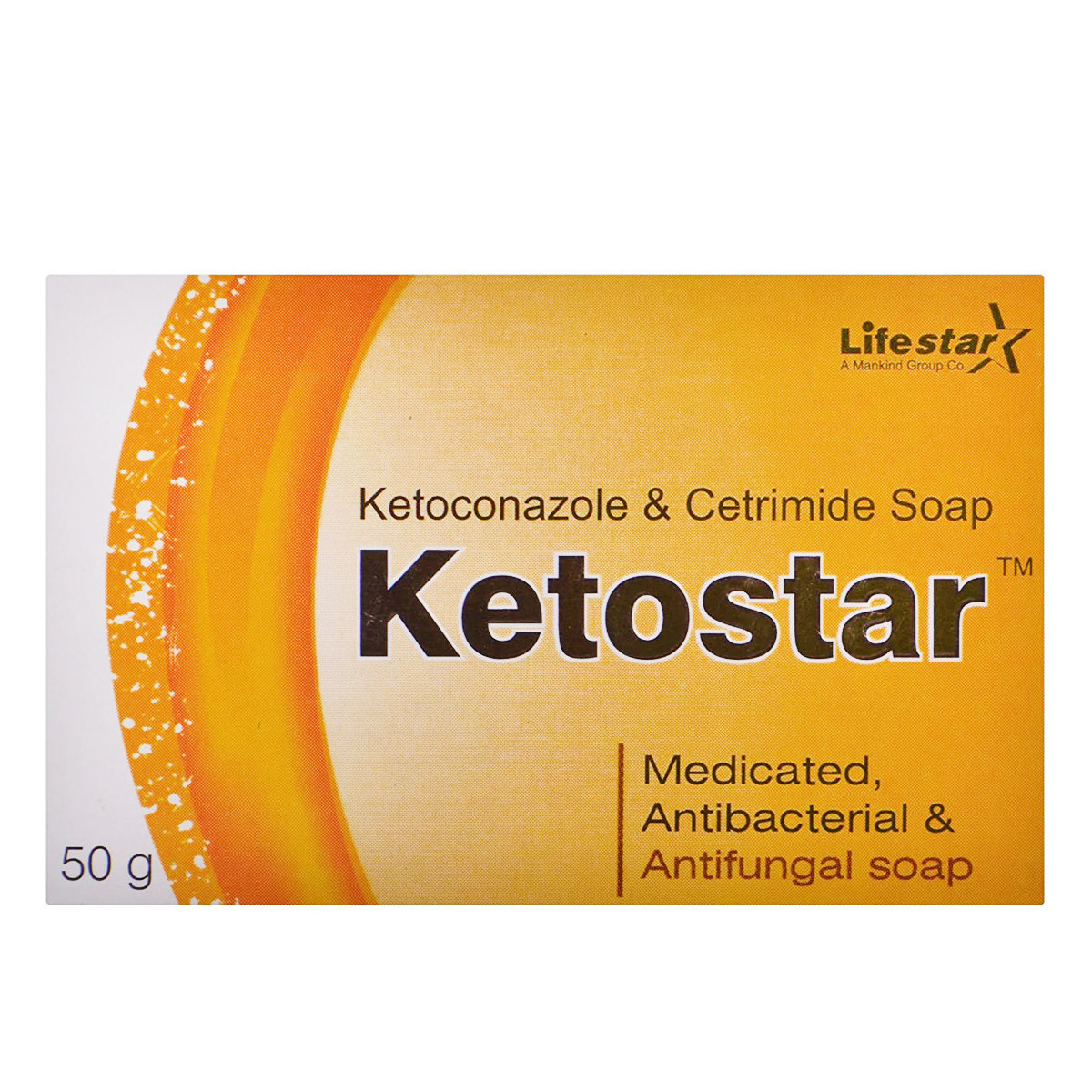 Ketostar Soap 50 gm | ketoconazole & Cetrimide | Antibacterial Antifungal Medicated Soap | For Prevention Of Funagl Skin Infection & Dandruff, Pack of 1 Ketostar Soap 50 gm | ketoconazole & Cetrimide | Antibacterial Antifungal Medicated Soap | For Prevention Of Funagl Skin Infection & Dandruff, Pack of 1
