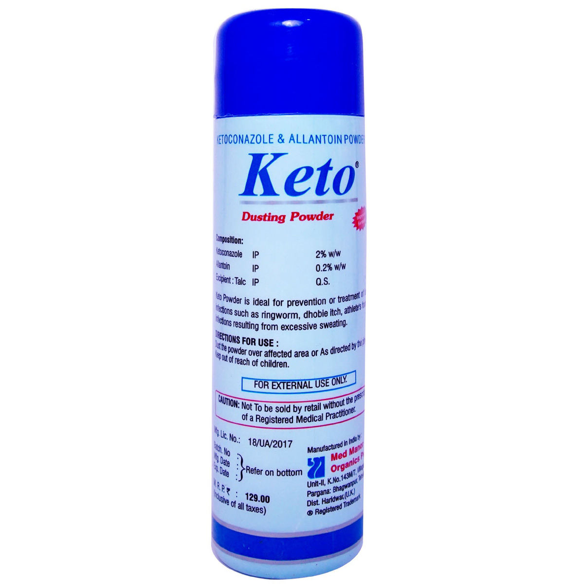 Keto Dusting Powder 100 gm Price, Uses, Side Effects, Composition