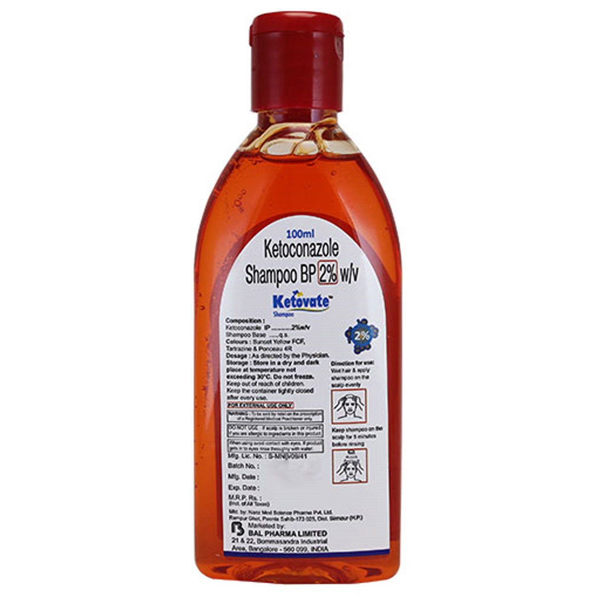 Ketovate Shampoo 100 ml, Pack of 1 SHAMPOO Ketovate Shampoo 100 ml, Pack of 1 SHAMPOO